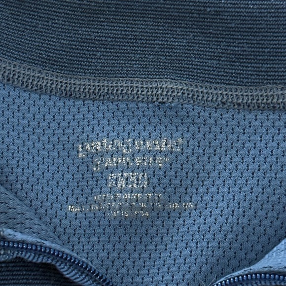 Patagonia Blue Pullover Athletic Quarter-Zip Tee Top with Collar - Picture 4 of 5